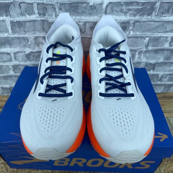 Brooks Glycerin 23 White Navy Orange Running 110476-1D-177 Mens Size 10.5 New main image 4